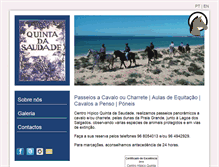 Tablet Screenshot of cavalosquintadasaudade.com